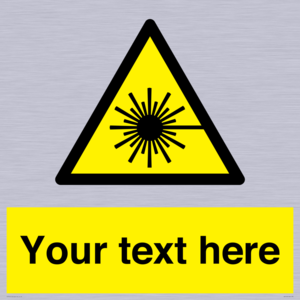 Custom Laser Hazard Sign